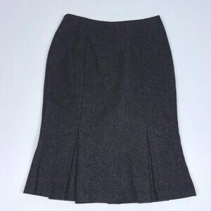 MARIO SERRANI women's grey wool skirt size 2
